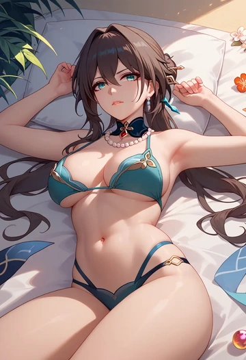 star rail,ruan mei,bikini  - AI generated anime art